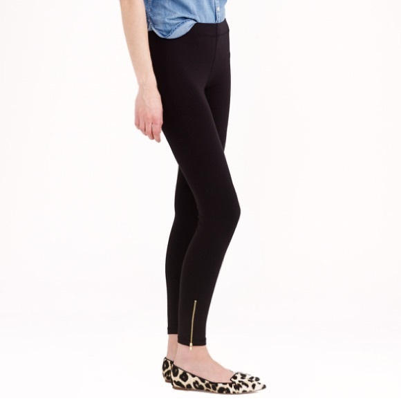 J Crew Zip Ankle Leggings Xs 